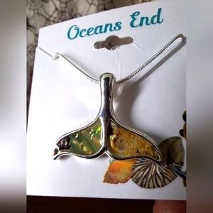 OCEANS END MERMAID TAIL PENDANT NECKLACE